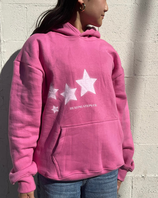 "It Will All Work Out" Hoodie in Pink